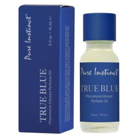 Pure Instinct Pheromone Perfume Oil Original Dropper True Blue 15ml .5fl Oz