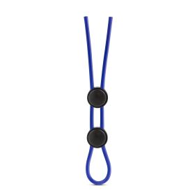 Stay Hard - Silicone Double Loop Cock Ring - Blue
