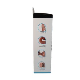 Get Lucky Real Skin 9" Dual Layer Dildo Light Brown