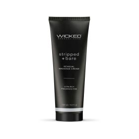 Stripped and Bare - Unscented Sensual Massage Cream - 4 Oz