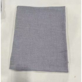 Herringbone Pattern Monochrome Artificial Cashmere Scarf Women's Simple Casual Style Tassel Warm Shawl (Option: FH2358335 Gray)