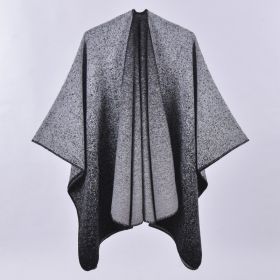 Autumn And Winter Scarf Versatile Lattice Ladies Travel Shawl (Option: Mud Dot Black-130x150CM)