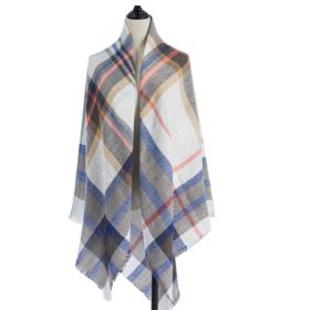 Women's Cashmere-like Plus-sized Double-sided Qicaigei Scarf Shawl (Option: B8-140X140CM)